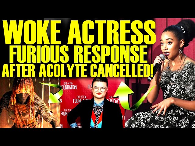 WOKE ACTRESS FREAKS OUT AFTER ACOLYTE GETS CANCELLED BY DISNEY! STAR WARS HITS ROCK BOTTOM