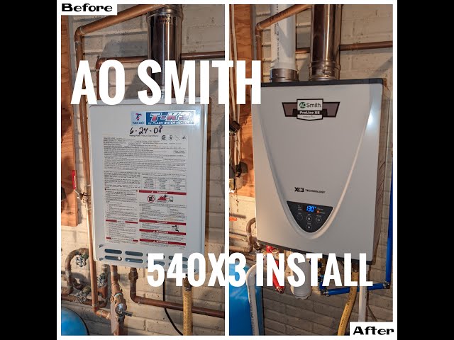 AO Smith 540X3 Tankless Water Heater Install
