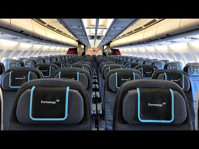 NEW EUROWINGS AIRBUS A340-300 ECONOMY CLASS CABIN TOUR REVIEW FULL HD 60fps