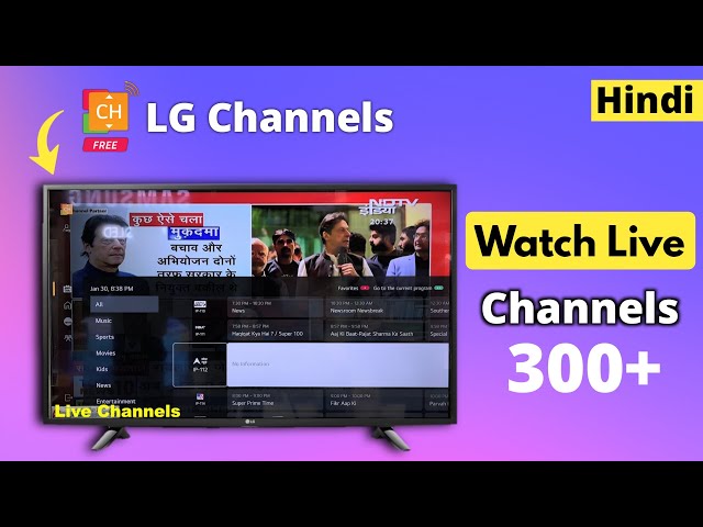 How To Watch Live Channels In LG TV | LG channel in LG TV | Hindi