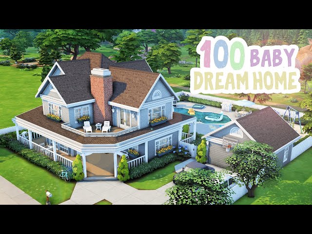 100 Baby Dream Home 🧩🧸 || The Sims 4: Speed Build