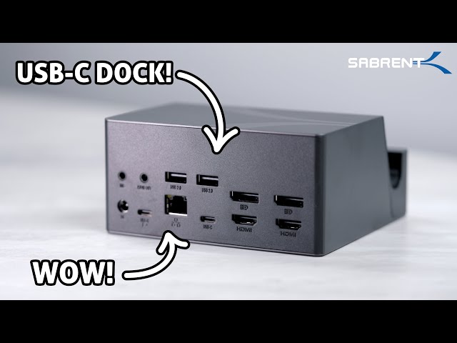 SABRENT USB-C Universal Docking Station Dock | DS-UICA