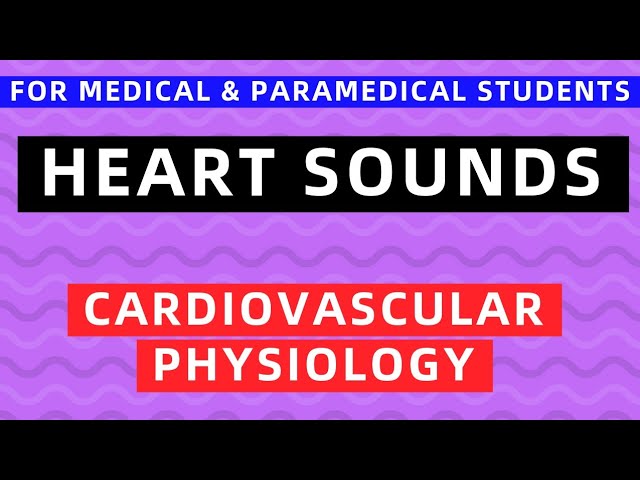 HEART SOUNDS | CARDIOVASCULAR PHYSIOLOGY