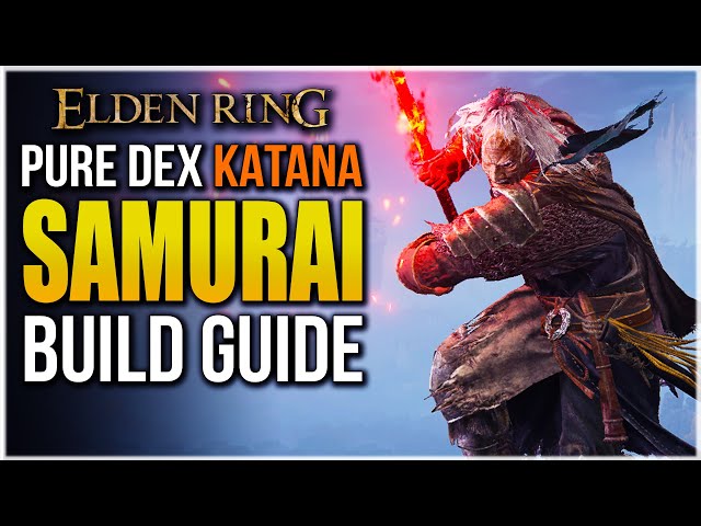 Elden Ring | SAMURAI CLASS BUILD GUIDE with NAGAKIBA katana | High damage Dexterity build (lvl 160)