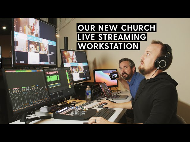 Worship Tech Booth Makeover | Broadcast Workstation, Stream Deck, and Screen Sharing Setup