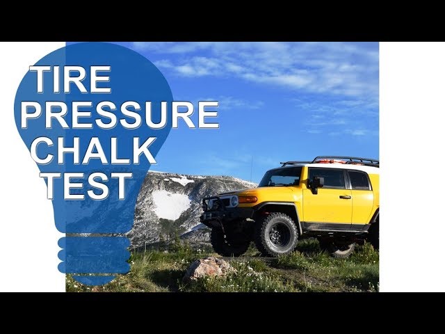 Tire Pressure Chalk Test
