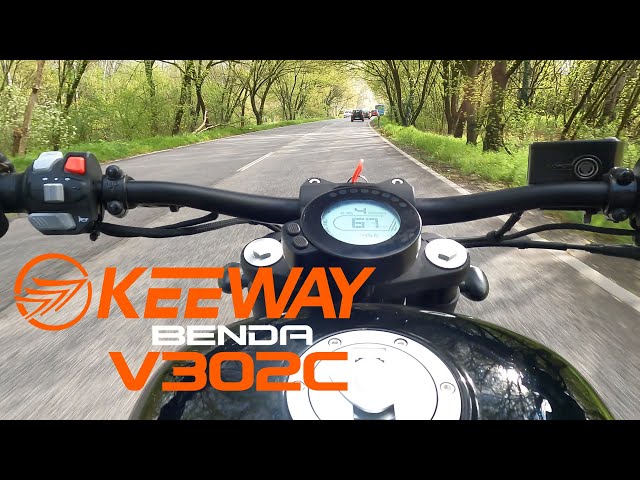 Keeway V302C | Exhaust sound | POV | 4K