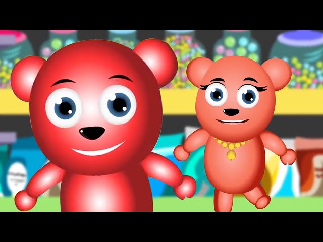 Baby Gummy Bear Song, Animal Music & Cartoon Video for Toddler
