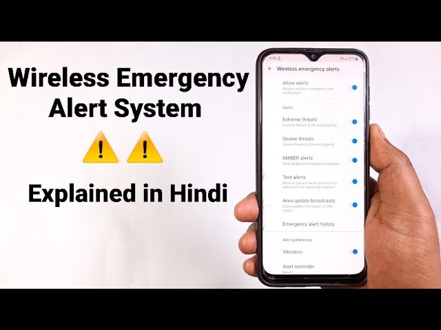 What is Wireless Emergency Alert System ⚠️  Explained in Hindi | Samsung Wireless Alert
