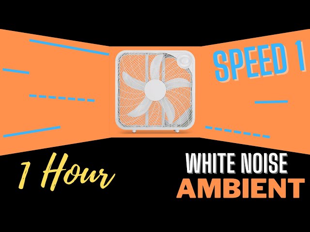 Royal Sounds - White Noise | 1 Hours of Box Fan Speed 1 Ambient For Improved Sleep, Study and Focus