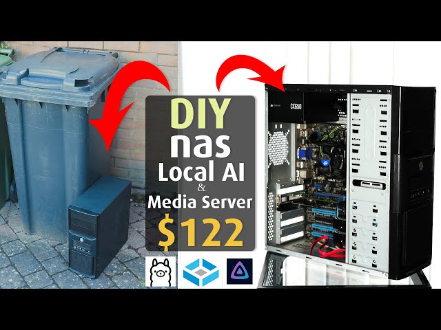 Building a $122 DIY NAS, Local AI and Media Server - True Nas, Ollama, Jellyfin, Home Assistant