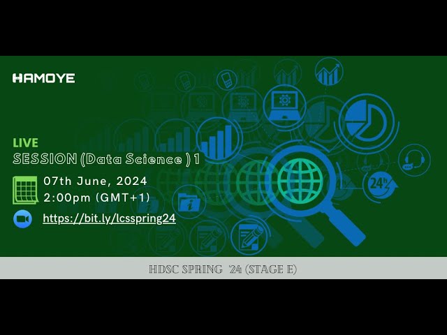 HDSC Spring '24  Live Coding Session 1 - Data Science track (stage E)