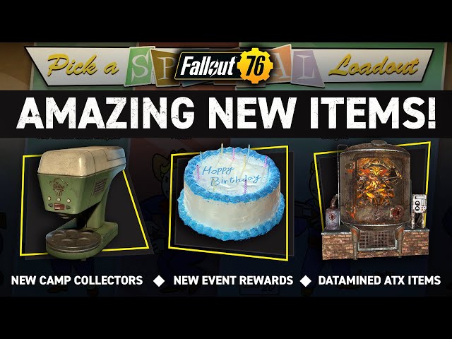 AMAZING NEW CAMP ITEMS coming to Fallout 76!