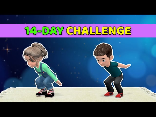 14 DAY CHALLENGE: BURN FAT AND GET STRONG – KIDS EXERCISE