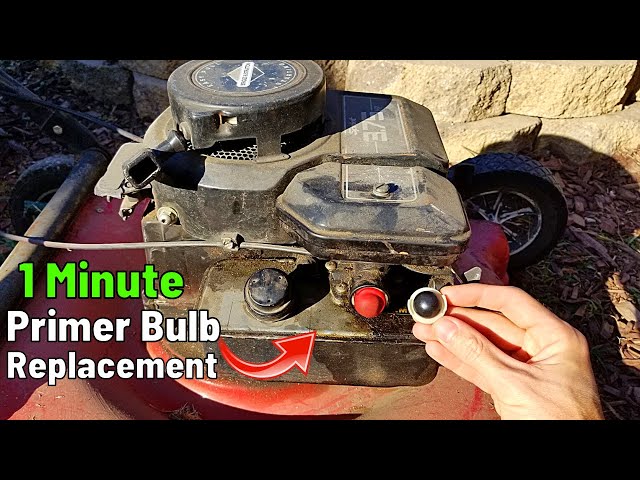 How To Replace Primer Bulb - LawnMower - Briggs & Stratton in 1 Minute!