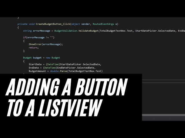 Dynamic FontIcons and Adding a Button to a ListView in WPF -  Modern WPF Desktop App Part 13