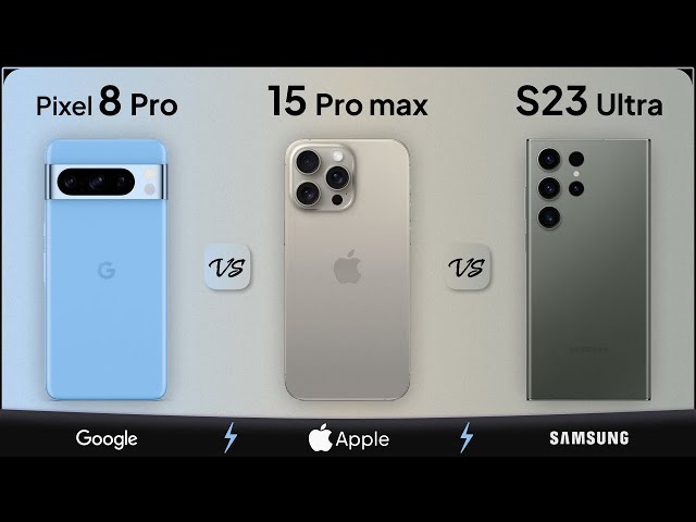 Google Pixel 8 Pro vs iPhone 15 Pro Max vs Galaxy S23 Ultra | Mobile Nerd