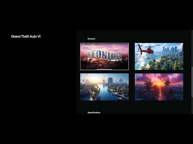 The Rockstar Games Website Now Includes a Section Labeled “Screens” for GTA 6