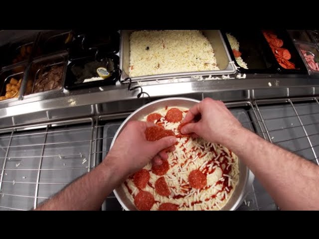 Dominos POV: Making Pizzas During Lunch Rush