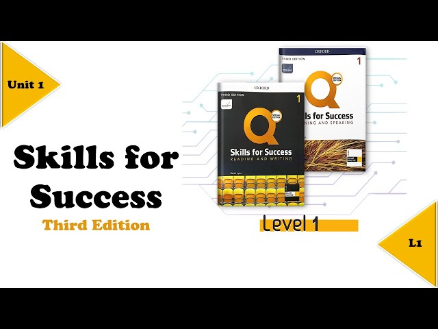 معاني مفردات الوحدة الأولى من كتاب Skills for Success Level 1 L&S