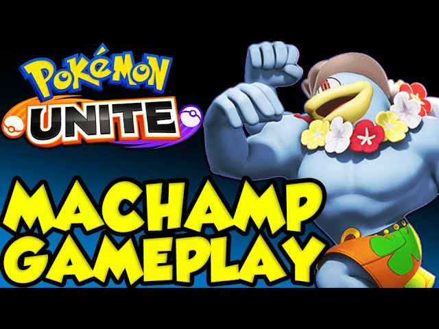 YOU CAN'T ESCAPE MACHAMP! Pokemon UNITE Machamp Gameplay Showcase! (#20)
