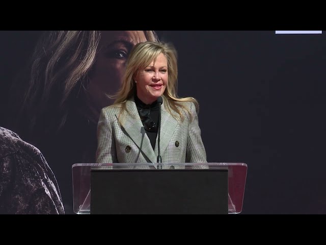 Jamie Lee Curtis Hand And Footprint Ceremony - Melanie Griffith Speech (Official video)