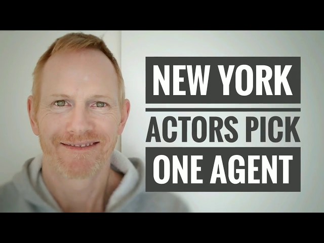 New York actors pick one agent!