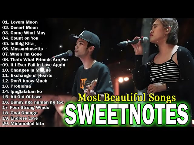 SWEETNOTES Most Beautiful Love Songs 💟 Lover Moon, Come What May🌺 SWEETNOTES Cover Playlist 2024