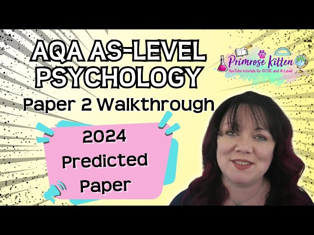 AQA | AS-Level | Psychology | Paper 2 | 2024 Predicted Paper