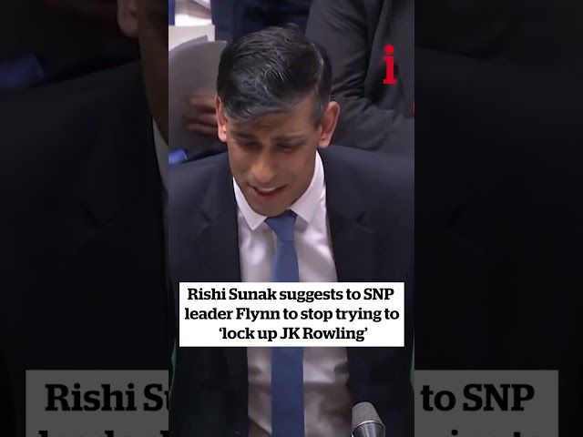 Sunak tells SNP 'stop trying to lock up JK Rowling