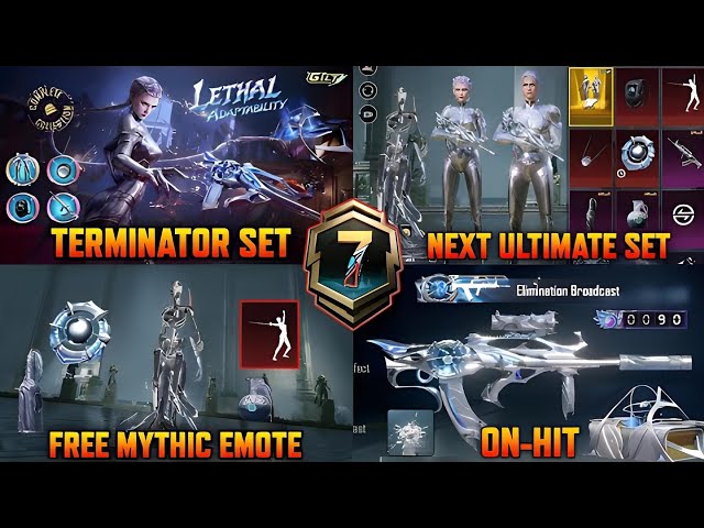 Terminator Set | Next Ultimate Set | Qbz Upgrade | Free Mythic Emote | Lethal Adaptability | PUBGM