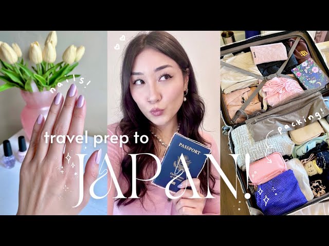 JAPAN TRIP PREP!✈️🇯🇵🌷  pack with me, shopping, nails!