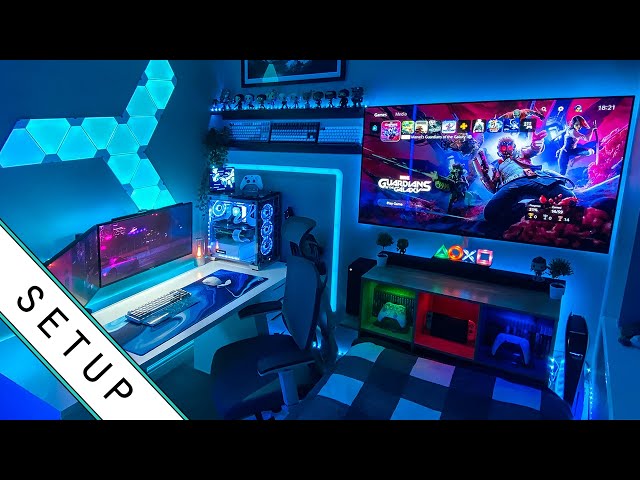 Gaming Setup / Room Tour! - 2022 - Ultimate Small Room Setup!