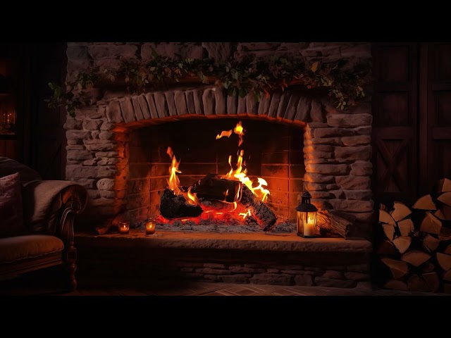 Relaxing sounds of a cozy fireplace for sleep and rejuvenation