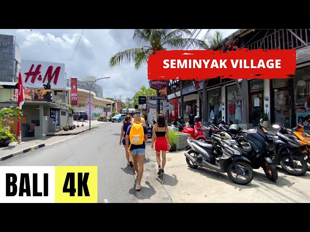 BALI, INDONESIA 🇮🇩 [4K] Seminyak Village — Walking Tour