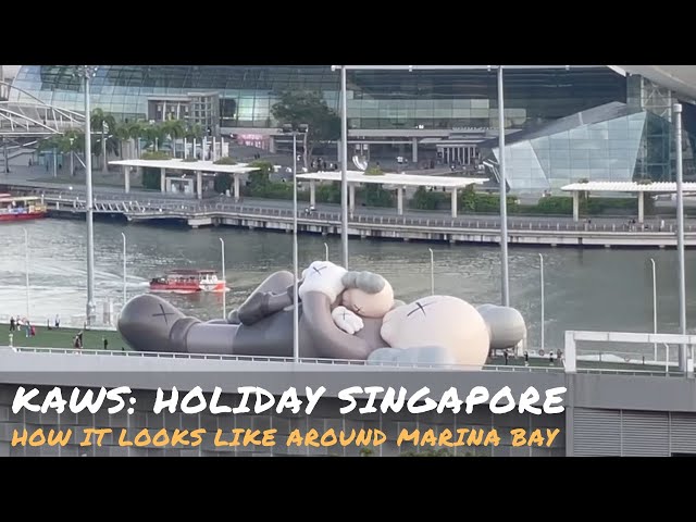 KAWS: HOLIDAY SINGAPORE views from all round Marina Bay