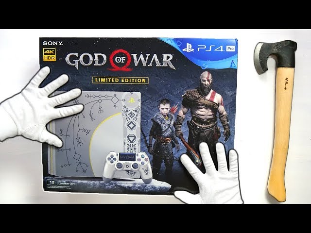 PS4 Pro "GOD OF WAR" Console Unboxing (PlayStation 4 Limited Edition)