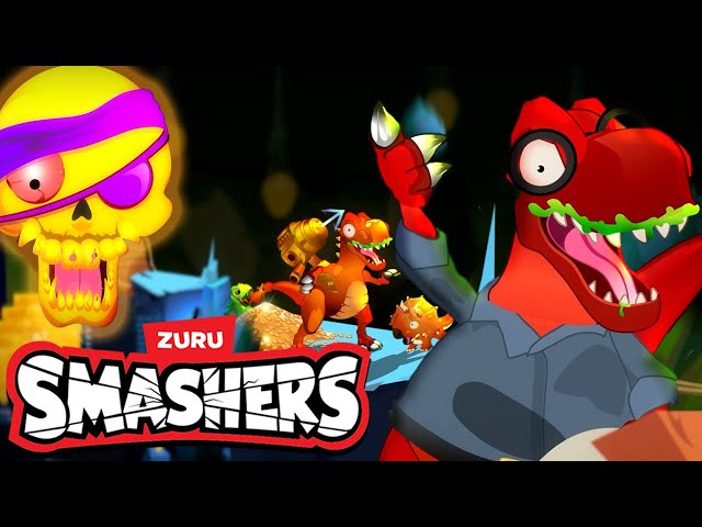 Gold Skull's Treasure Map | Dinosaur Eggs Cartoon For Kids 🦖 | NEW Dino SMASHERS | Full Episode