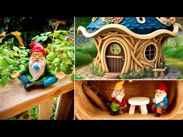 Garden gnome and his house! 68 great ideas for inspiration!