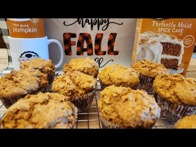 2 Ingredient Pumpkin Spice Muffins – Easy Moist & Delicious - Happy Fall – The Hillbilly Kitchen