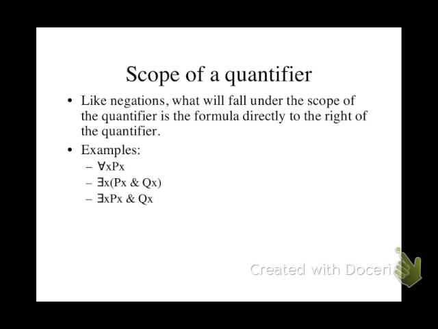 Scope of quantifiers