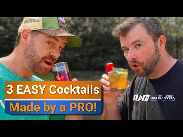 3 EASY camping Cocktails (By an actual Professional!)