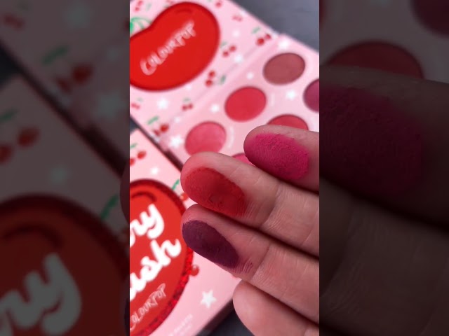 Colourpop Cherry Crush Palette Swatches