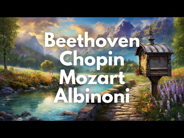 10 Greatest Composers of Melody: Classical Music Mix | Mozart, Chopin, Beethoven, Bach, Albinoni