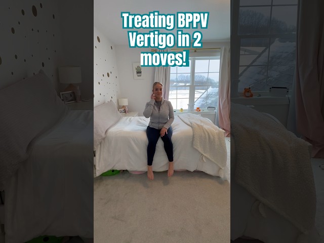 Get rid of vertigo in 2 minutes (BPPV treatment at home) Different from Epley #vestibular