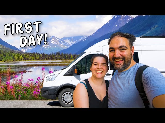 Driving from Alaska to Argentina - crossing into Alaska!