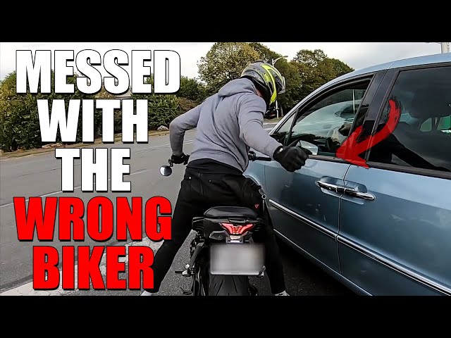 THIS is what Happens when you Mess with the WRONG BIKER
