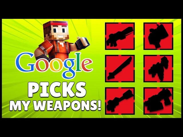 Letting GOOGLE Random Generator Pick My Weapons! | Pixel Gun 3D