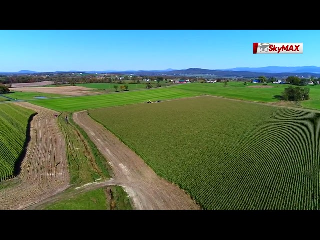 WCAX SkyMax : VT From Above Corn harvesting in Addison