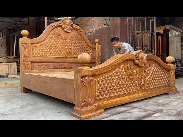 Amazing Techniques Woodworking Skills Ingenious Easy - Build A Large Bed Out Of Monolithic Hardwood